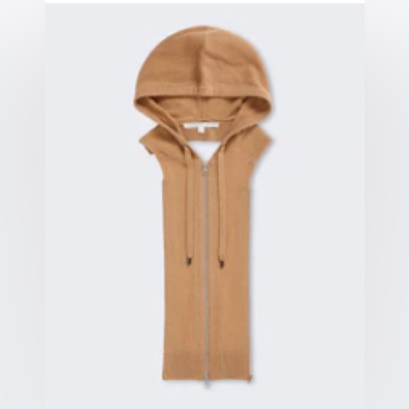 SOLD elsewhere Veronica Beard NWT Camel Merino/Cashmere Hoodie Dickey $298 00-14 - Picture 4 of 4